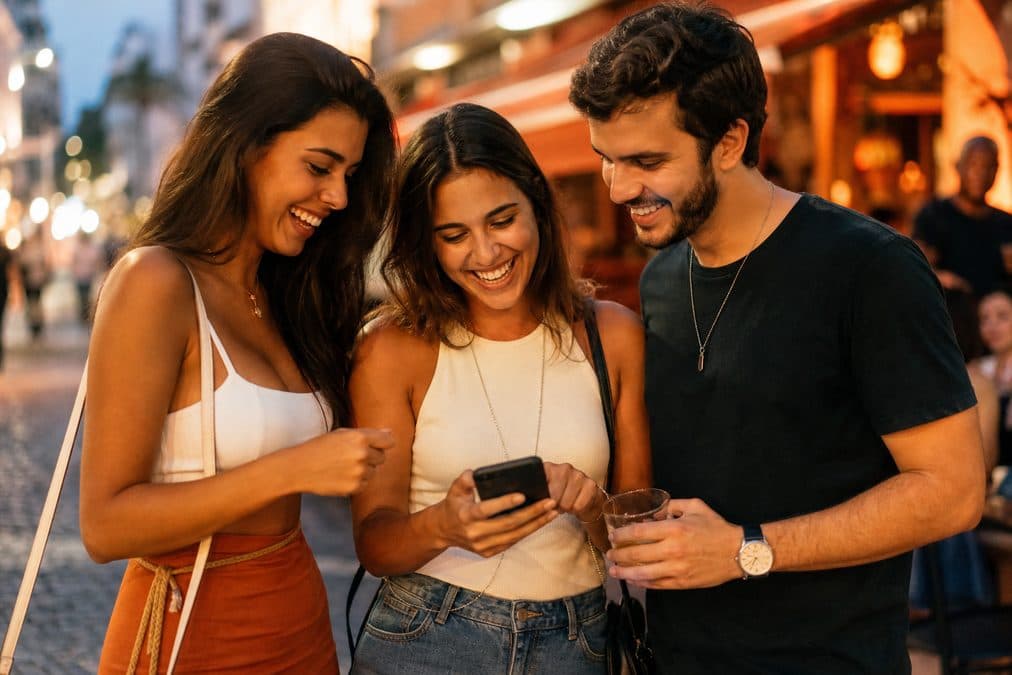 Amigos descobrem bares e eventos em Franca pelo celular